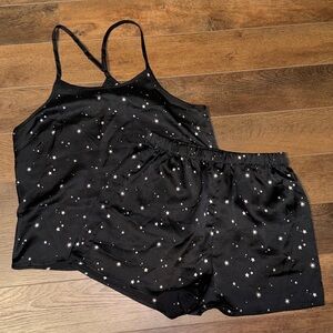 Forever 21 Black Starry Pajama Set